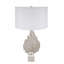 Lampe de table, avec abat-jour tambour et base en marbre avec abat-jour requis