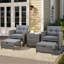 Chaise longue en rotin avec coussins 5 pièces Maddox-1548892137-1548892143