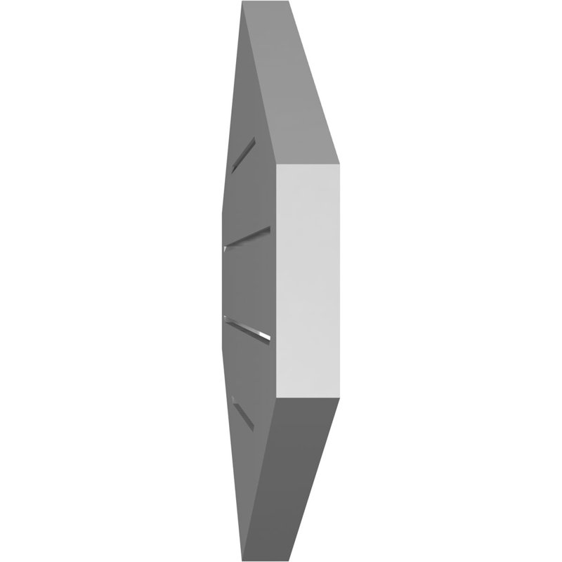 Pente verticale verticale en uréthane 5 pi, H 18 po x l 30 po x P 1,5 po