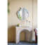 Console arquée moderne avec faux travertin beige