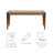 Aniek 40'' W Solid Rubberwood Dining Bench with Woven Rope Seat-1233751639