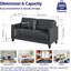 Canapé 2 places 57 "avec ports USB