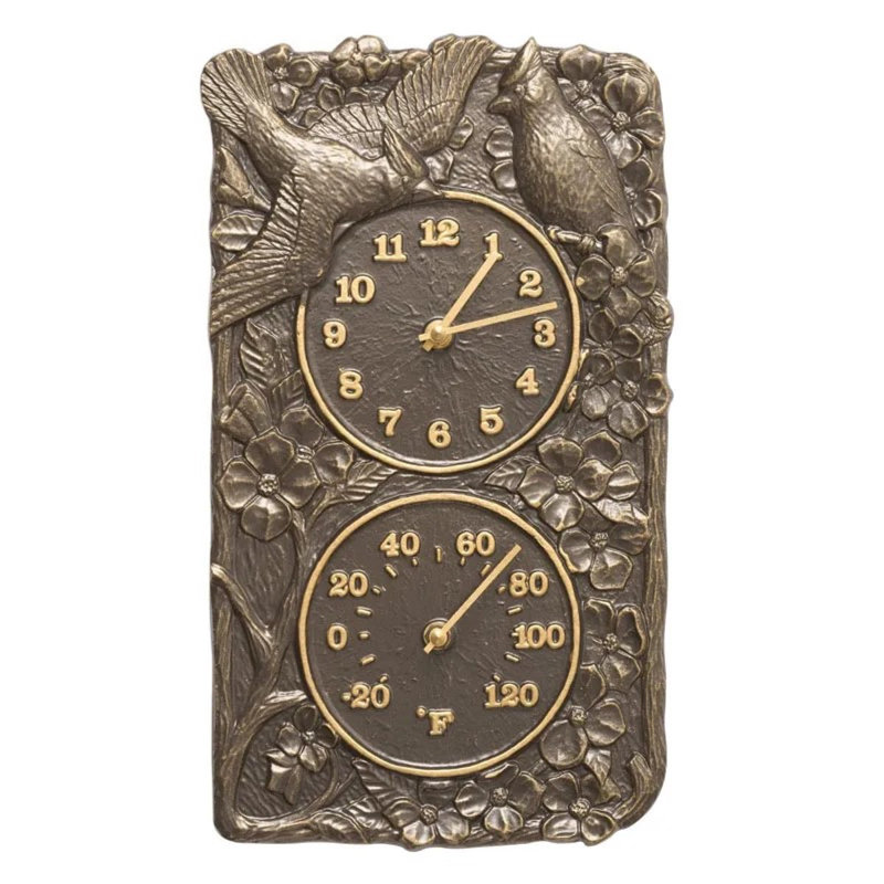 8'' Outdoor Clock Thermometer