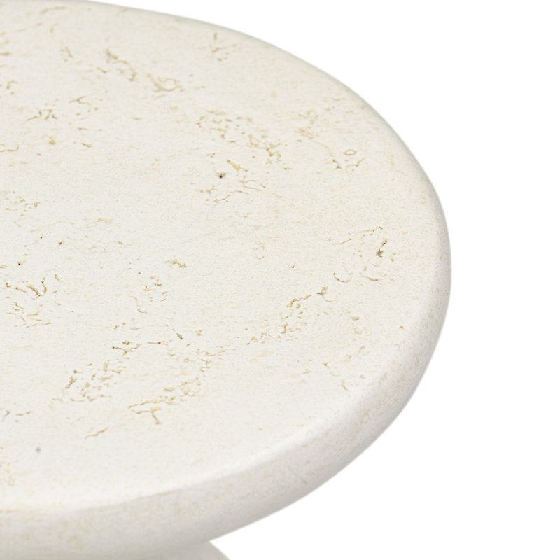 Ramara Outdoor Round Side Table, 20" H x 9" W x 9" D