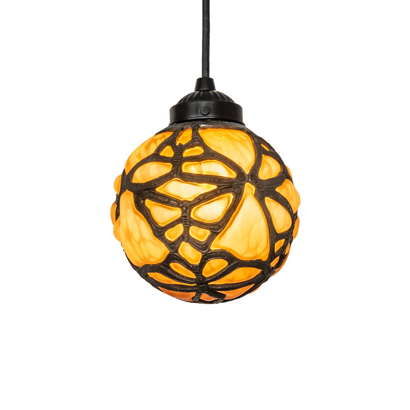 Luminaire suspendu en forme de globe à 1 lumière Shabre
