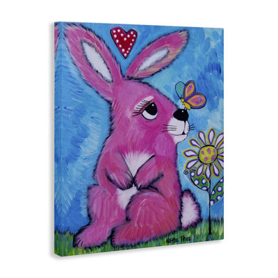Bunny in Nature Canvas Wall Art, design by Nettie Price