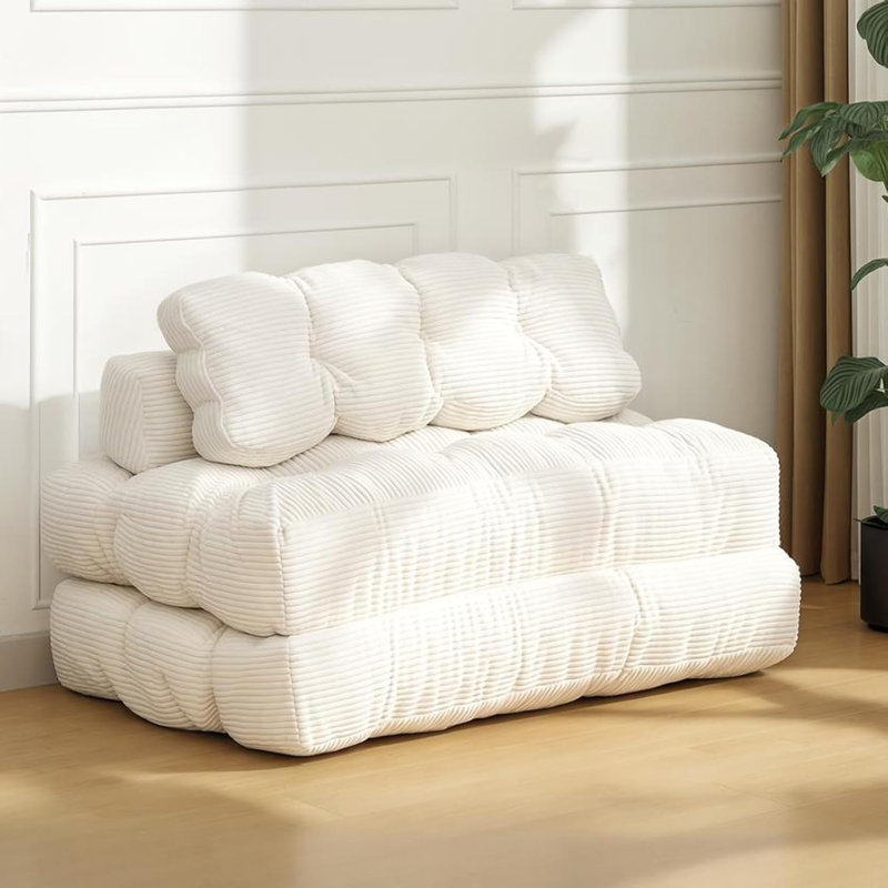 135 Upholstered Futon, beige