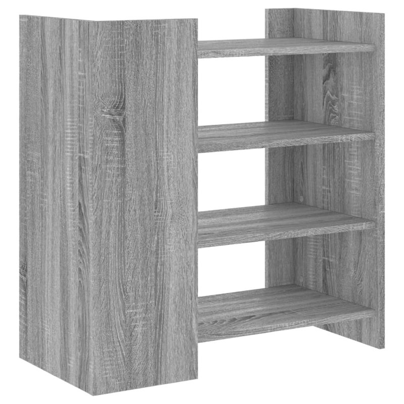 Amandip 75 cm H x 73.5 cm W Standard Bookcase, Grey Sonoma