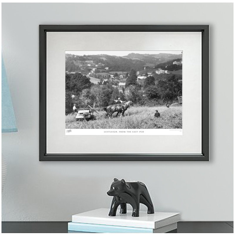 Lustleigh, From The East 1920 by Francis Frith - Single Picture Frame Print, 28cm H x 36cm W x 2.3cm D, Black/White