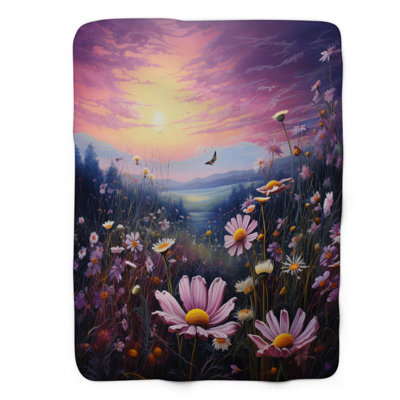 Meadow Blooms - couverture de qualité supérieure 1 pièce