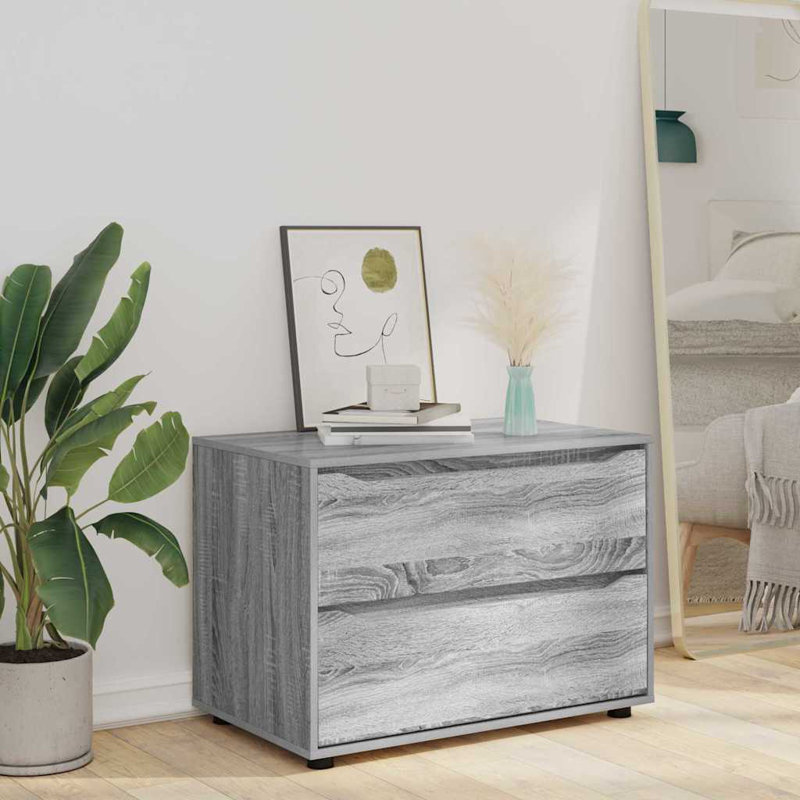 80cm W Chest of Drawers, Grey Sonoma