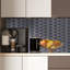 Carrelage mosaïque auto-adhésif en aluminium 34 po x 88 po