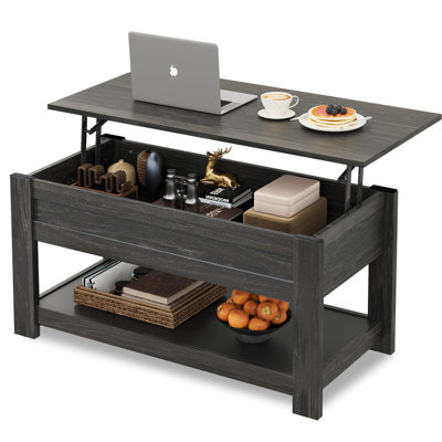 Coffee Table, 39"" Lift Top Coffee Table With Hidden Compartment And Storage Shelf For Living Room, Espresso -  Latitude Run®, 7852323EBFED4D4D809A22DBDC3730E6