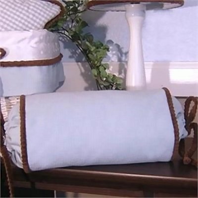Blue Chocolate Cotton Blend Throw Pillow