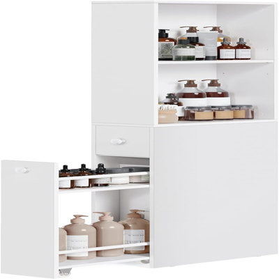 Armoire de rangement mince pour salle de bain