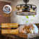 Buffy 20" Farmhouse Caged Ceiling Fan with Light Kit and Remote Control Included