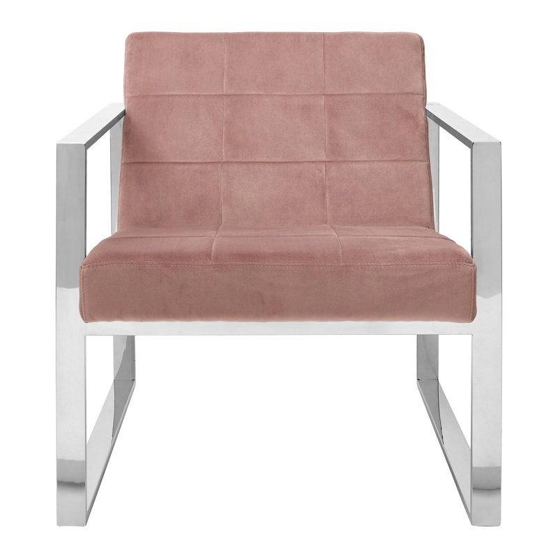 Danny Upholstered Slipper Chair, Pink