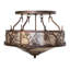 Rustic Lodge 4 - Light Semi Flush Mount