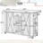 52" Outdoor Kitchen Island / Pizza Oven Stand with Stainless Steel Top - Foldable Rolling BBQ Prep Cart - Oak-805762389