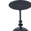 Zora Distressed Iron Pedestal Side Table-838592024