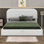 Teddy Fleece Upholstered Platform Bed with Hydraulic Storage System