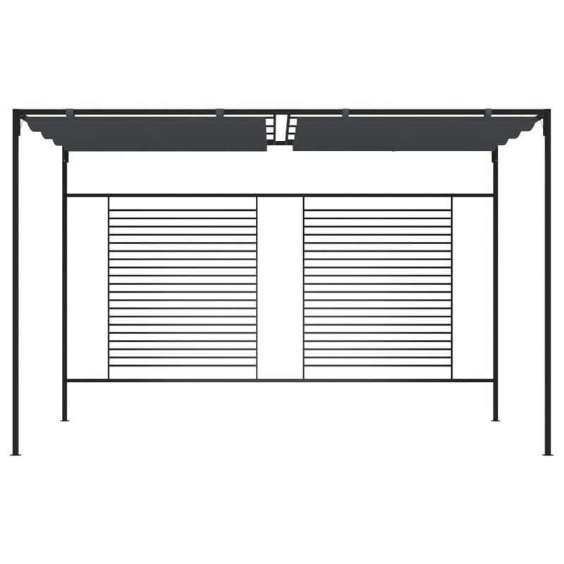Ayzaria 3m x 4m Iron Patio Gazebo, Anthracite