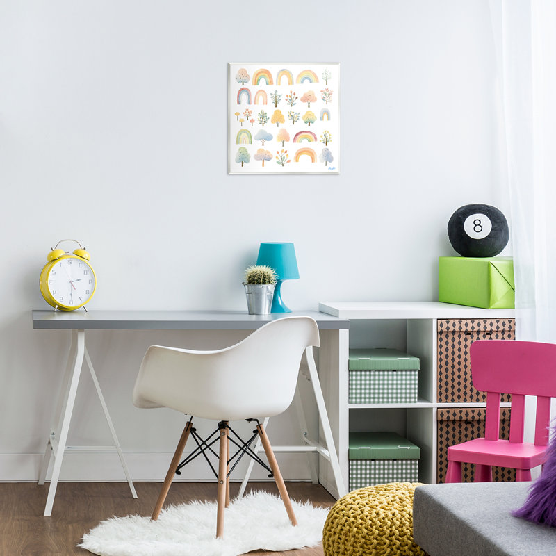 Happy Rainbows & Foliage Wall Plaque, design by Roozbeh