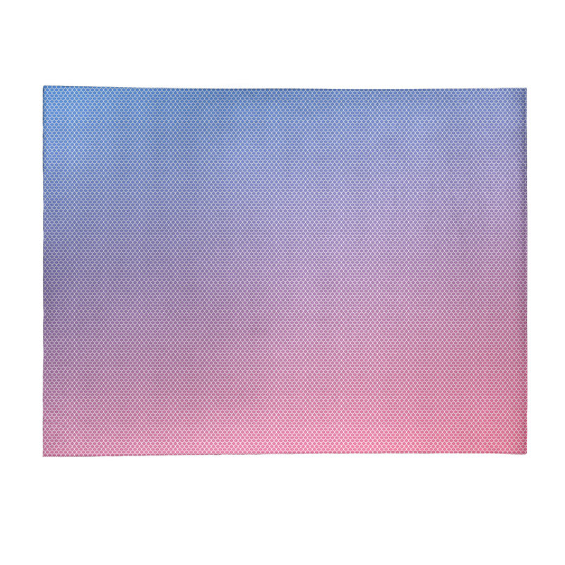 Tapis bleu ardoise / orchidée moyen Mermaid Scales, Rectangle 8 pi x 10 pi