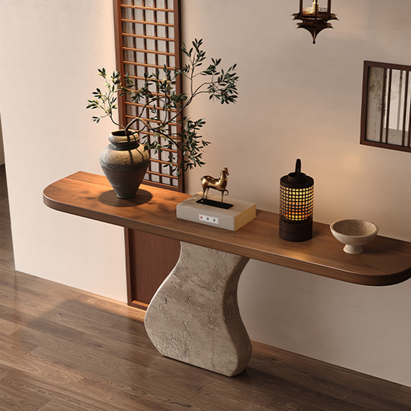 Nouvelle console en pin massif de style chinois, H 31,5 po x l 53,1 po x P 11,8 po