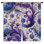 Rideaux obscurcissant à motif floral bleu mauve à motif floral - 2 panneaux