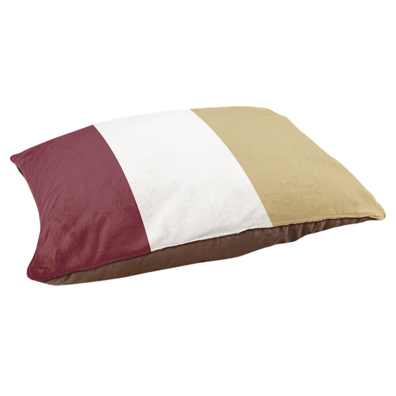Coussin intérieur New England, Grand (l 50 po x P 40 po x H 7 po), Grenat / or