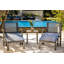 Tribeca Aluminum Sling Ottoman-370303393