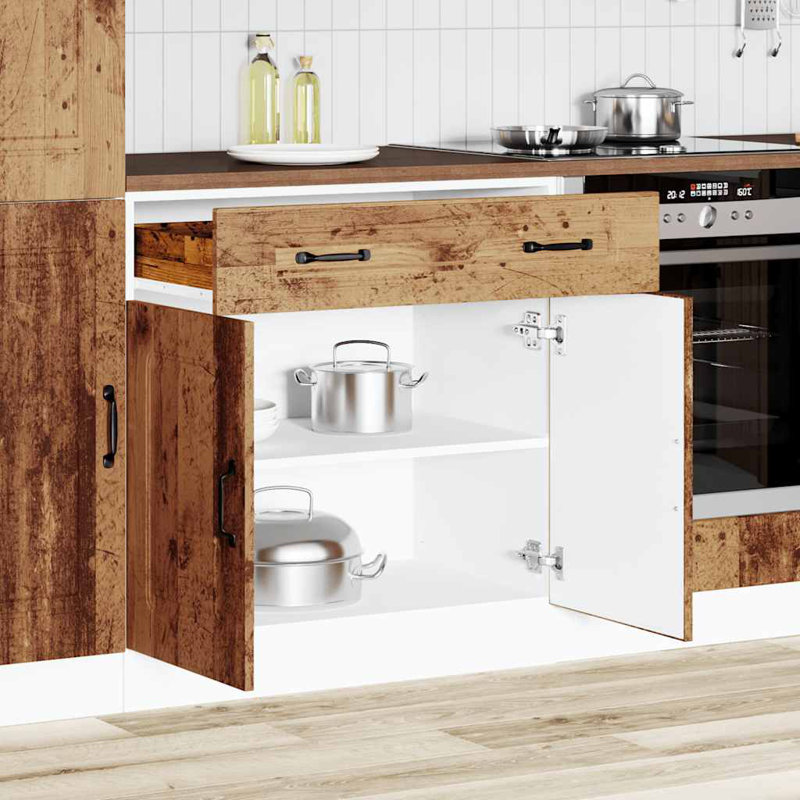 Kitchen Base Cabinet Kalmar Engineered Wood, Old Wood