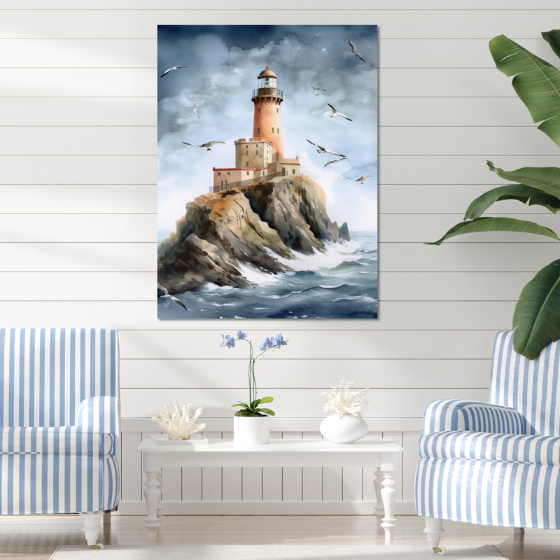 Amedee Ocean Watchtower III - Imprimé, H 20 po x l 12 po x P 1 po, Toile tendue
