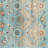 Samira Tanis Aqua Blue Gold Cream Multi Moroccan Bohemian Machine Washable Indoor Area Rug, Flat Pile for Living Room & Bedroom - Sage, 5x7-644197962