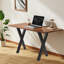 Pieds de table en métal de type X de 28 pouces