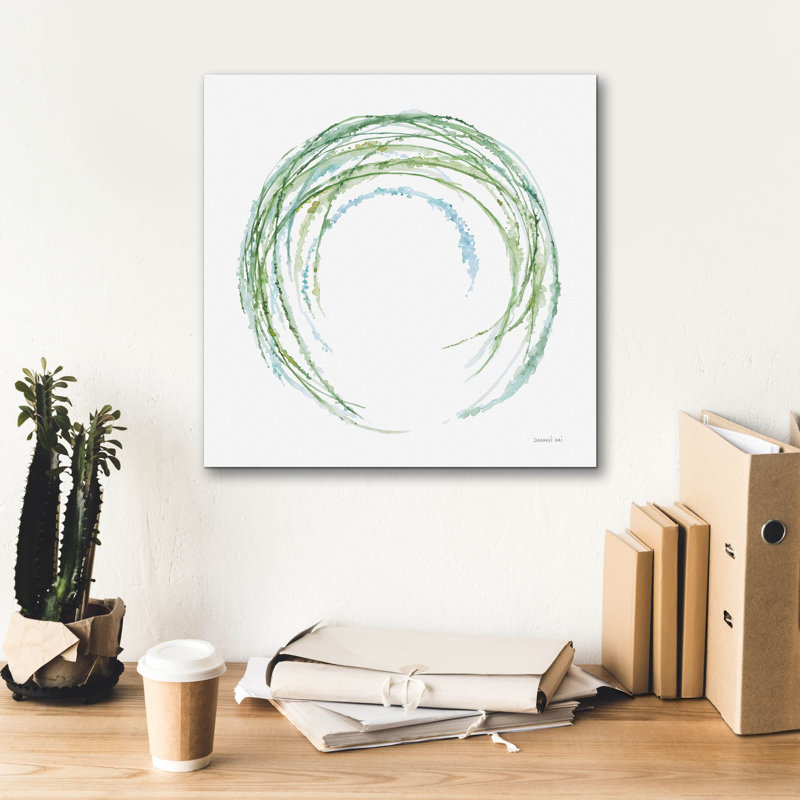 «Botanical Halo 2» par Danhui Nai, art mural sur toile, H 18 po x l 18 po
