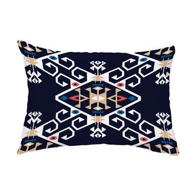 Housse et insert de coussin rectangulaire d'extérieur Jodhpur Medallion