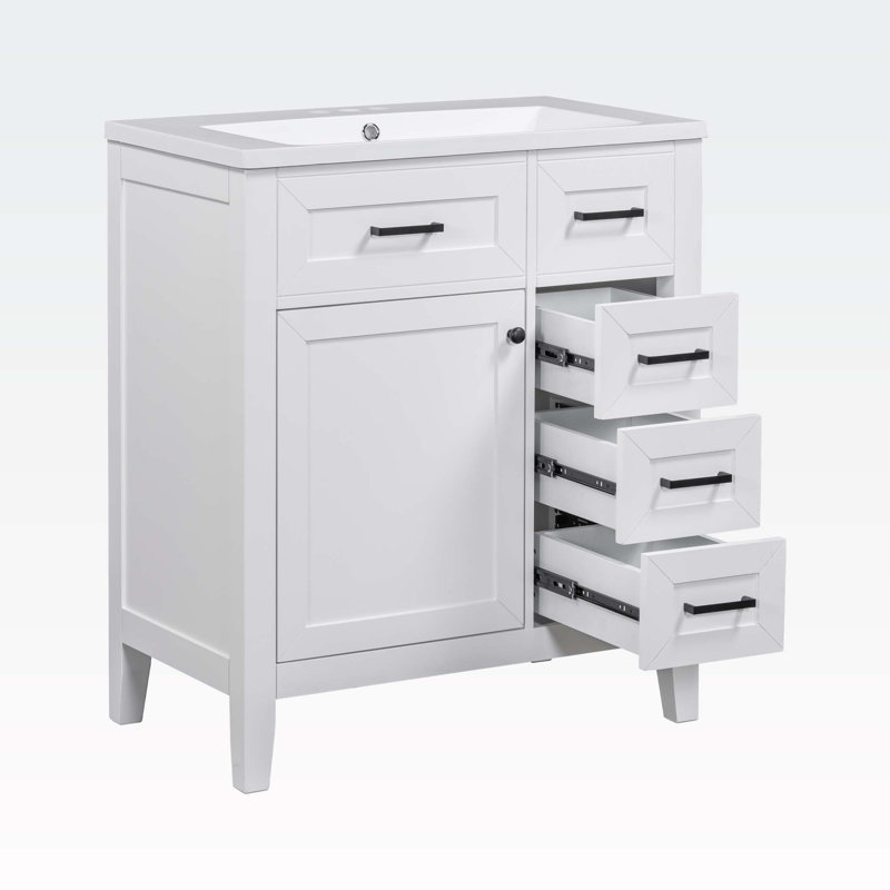 Armoire de salle de bain Mirveta, Blanc