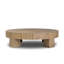 Abaso Round Coffee Table-Rustic Wormwood Oak-1203436842-1203436840