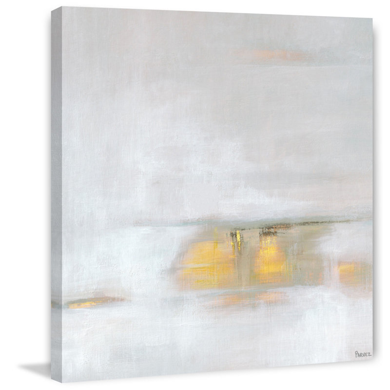 «Shine Above The Misty Sea» par Parvez Taj - peinture sur toile tendue, H 48 po x l 48 po x P 1,5 po