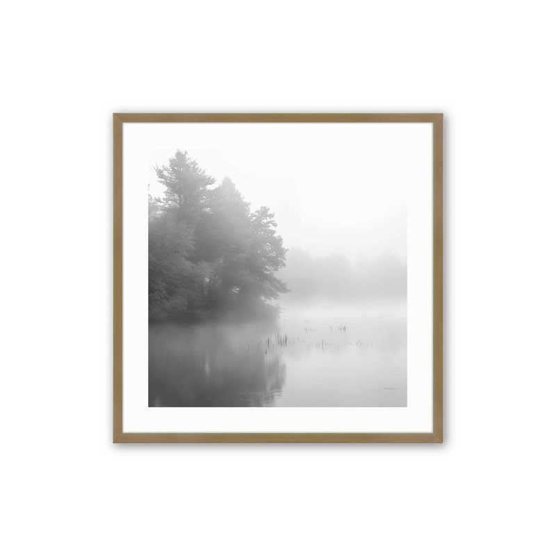 «Misty Enigma», reproduction d'art, Cadre doré brossé, H 21,75 po x l 21,75 po