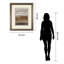 Art mural Earth Layers - double passe-partout - 34 po x 40 po - cadre brun