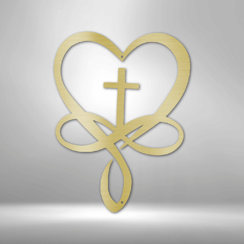 Scripture Walls Scripture Walls Love Infinity, Doré, H 14,25 po x l 14,5 po x P 0,5 po