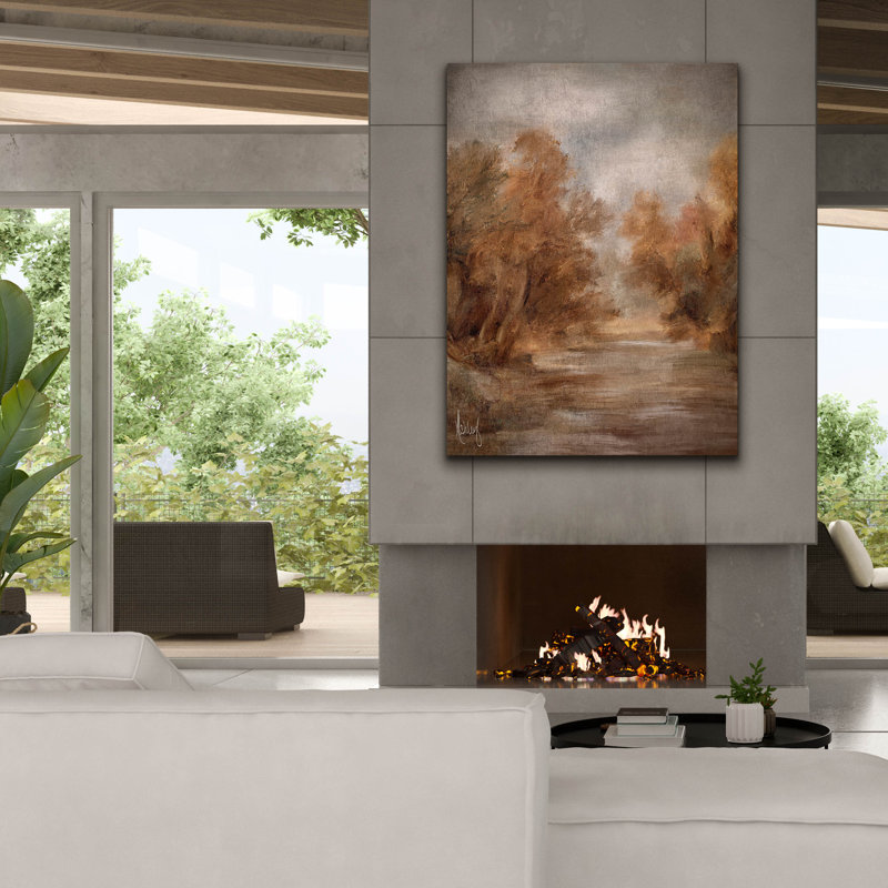 'Autumn Abstract' by Ashley Bradley Canvas Wall Art, 54" H x 40" W x 1.5" D
