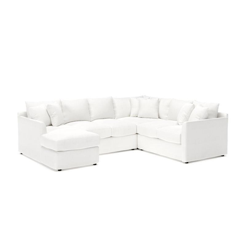 Canapé modulaire en U à 3 pièces de 6 pièces 119 po Cecelia, Orienté à gauche (vu de face)