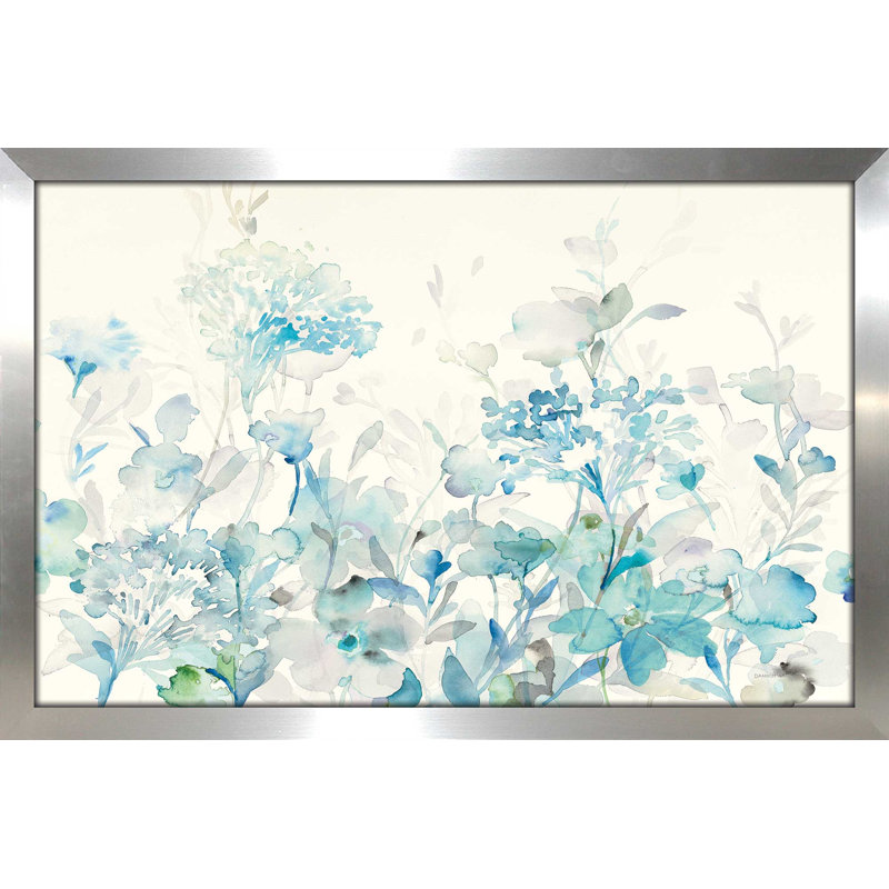 Motif de jardin translucide bleu, H 35,5 po x l 51,5 po x P 0,75 po