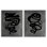 «Coil Portraits on Grey», ensemble de 2 giclées encadrées, design par Vanna Lam
