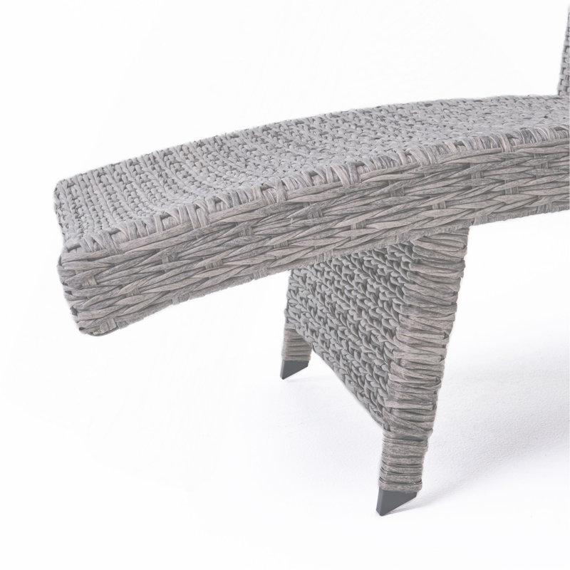 Wicker Chaise Lounge