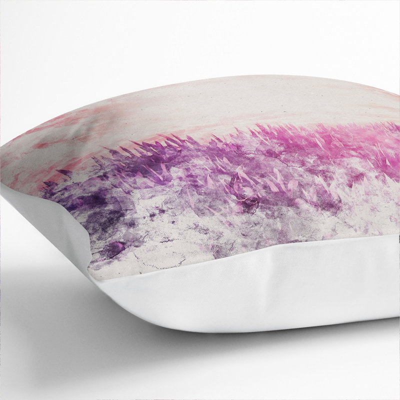 Meadow Watercolour Scatter Cushion, White, 55cm H x 55cm W x 20cm D